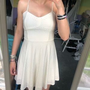Aeropostale Off-White Patterned Mini Dress